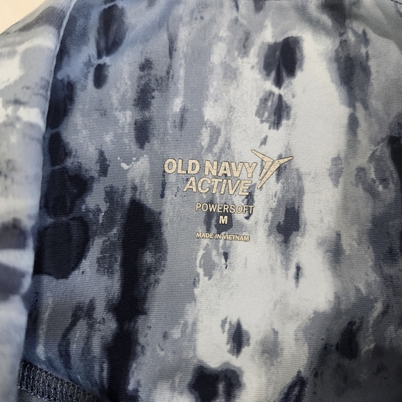 Old Navy Active Size Medium Powersoft Women's Blue Tie-Dye Joggers/legging - Picture 8 of 8